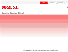 Tablet Screenshot of ducalserv.es